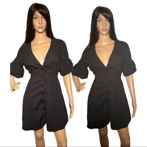 Windsor Store Black button down dress